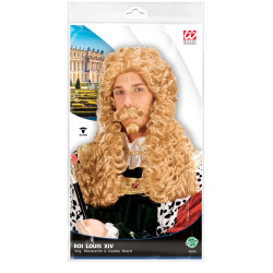 Královská paruka s vousy blond